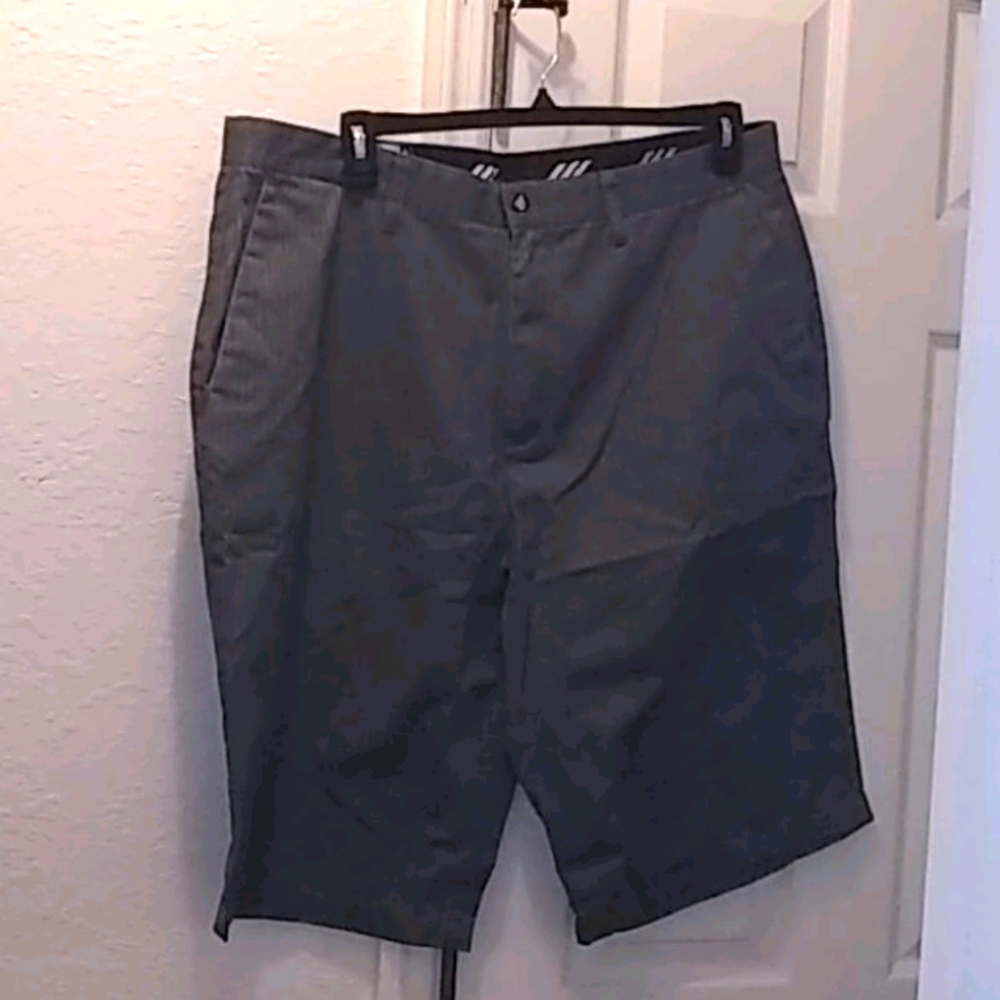 Volcom Stone Grey Pinstriped Shorts